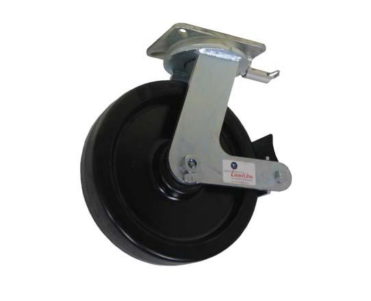 PHENOLIC RESIN WHEELS 8,000 maximum capacity FEATURES LBS Bearings: Precision ball, delrin, straight roller and tapered.