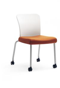side chairs with casters or