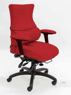62 Specialised medium back care for chronic sufferers SD5FA6 944.66 Chronic bad back chair in PU (Camira Marvel Spider) fabric with fold away FA6 arms.