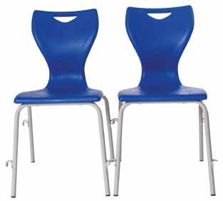 EN10 - R.R.P. 36.70 EN Classic 4 Leg Chair grey frame Stacks 6 high EN1729 compliant parts 1 and 2 Weight limit 125kg Weight 2.6kg (S1), 2.6kg (S2), 3.5kg (S3), 3.5kg (S4), 4.3kg (S5), 4.