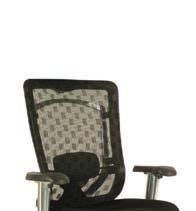 Stocked in Black Checkered mesh with Black fabric seat. 298 Focus High Back Model No. 7051/7000HR Greenguard certifi ed. Features a knee tilt mechanism for an enhanced recline.