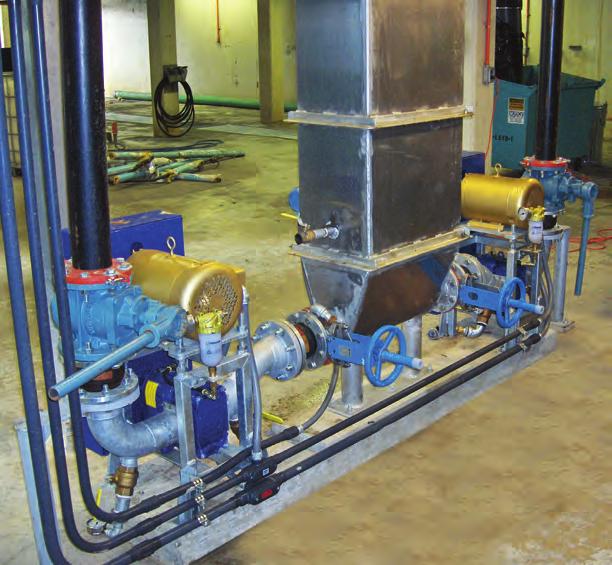 The main challenge in pumping WAS or RAS is that it often contains high amounts of entrained air which can cause cavitation if the wrong flanges are installed.