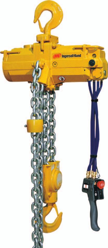LIFTCHIN LC ir Chain Hoists Standard Features and Options LIFCHIN ir Hoists Series Common Features Gears in composite material IR FLOW Regulator Intlet Exhaust Exhaust Outlet ll steel / cast iron