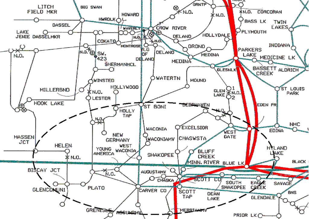 1. Background Figure 1.1 The study region is indicated in Figure 1.1. The study area consists of the region between Eden Prairie Chaska Waconia Glencoe.