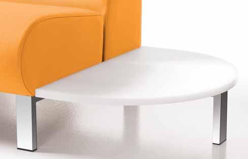 R A D I U S table options MODULAR TABLES A variety of connecting tables may be specified for placement in the Radius modular configurations.