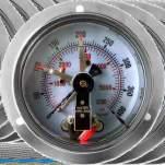 Pressure Gauges PPE Series 001 : Electric Contact Gauges Compact design against mechanical wear Light weight Case & Ring Window Dial Pointer Bourdon tube Socket Contacts Contact Rating Ideal to