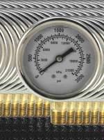 Pressure Gauges PPF Series 001 : Liquid Filled Gauges Robust stainless steel housing Can be used in cases of heavy vibrations and high, dynamic pressure loads Longer service life Widely used in