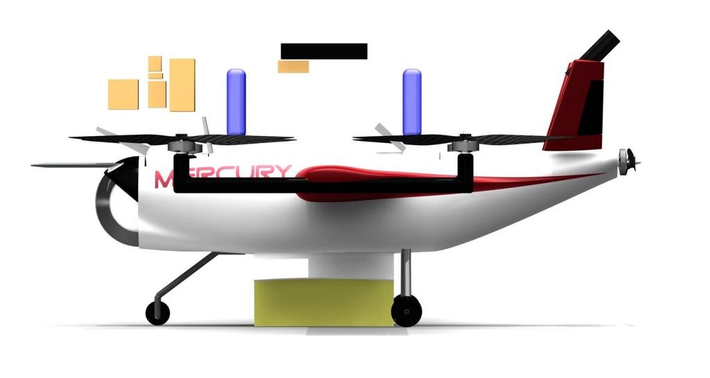 Additional power sources are being studied to recharge batteries during flight: an electric generator driven by the cruise motor inboard axis, solar panels on the wing upper skin, vortex/bladeless