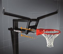 DIRECT CONNECT PATENT PENDING Unlike other adjustable basketball goals, all forces are transferred via a DIRECT CONNECTION to a