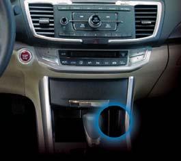 audio system. 1. Connect the ipod cable or USB flash drive to the USB port in the front console (see page 24