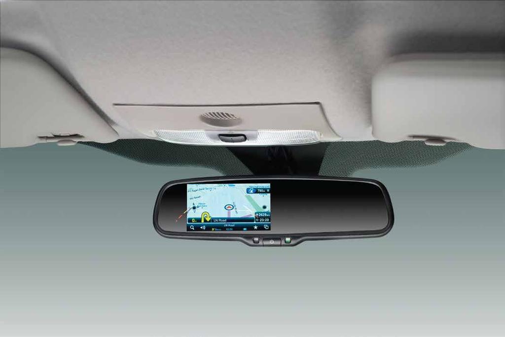 The Reverse Camera with an LCD display will give you a full field of vision behind you.