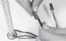 Connect hook-up wire to the secondary output of the 12VDC Power