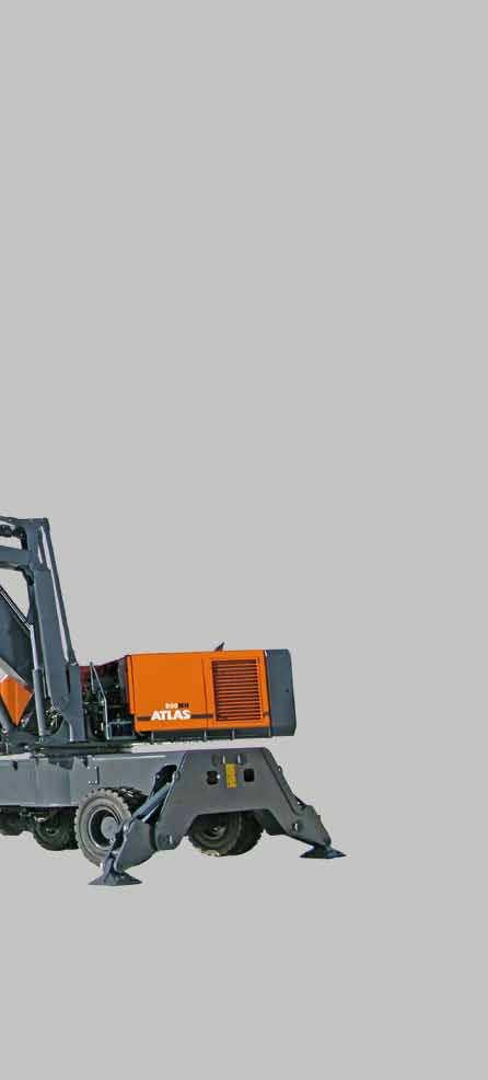 The stable and durable undercarriage allows degree of lifting. STICK BOX The box of the stick is made of two C-proiles and utilises ine-grain steel.