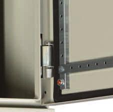 Mounting panel with adjustable depth of installation due to use of