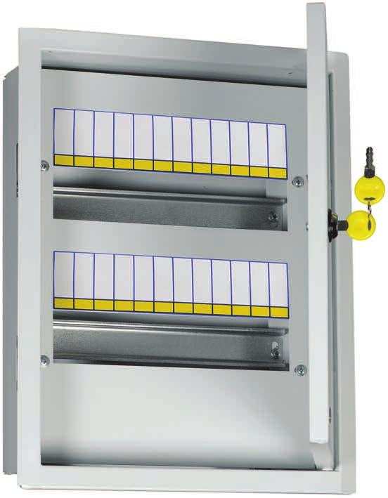 SCHRV flush-mounted electric distribution empty enclosures of TREND series New Product They are designed for assembling of electric distribution boards using modular components, input and