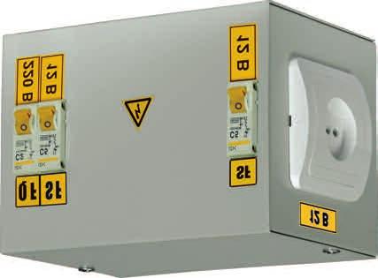 YATP step-down transformer boxes They are intended for supplying local or maintenance lighting as well as for connecting portable lights and tools.