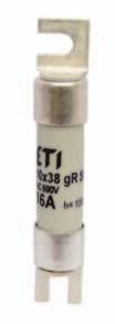 CH gr SE (SPECIAL EDITION) 90V a.c. Breaking capacity 0kA AC Characteristic gr, according to IEC 09- Fuses are fast acting, full range. Used in protection of the inverters, variable speed drives.