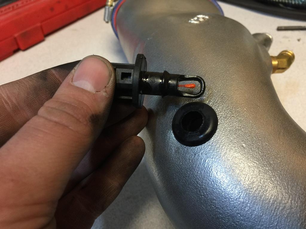 Insert Intake Air Temp sensor into C&L intake pipe, you can use