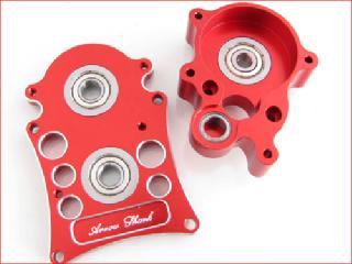 * Install bearings to the CNC plate and gear box as shown above;