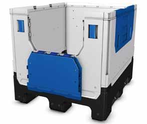 Folds down to save space when transporting Lid available separately VOLUME 41611162 840L 1000kg Not Foodgrade POCKET CENTRE LOAD RATING Ext: 1200mm
