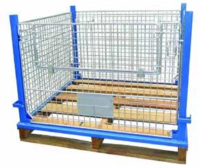 x 810mm W x 860mm H 1210mm L x 1010mm W x 890mm H MESH CAGES NESTABLE EXPORT PALLET STACKING PALLETS Structural foam molded for strength and durability Easy to clean and light weight Made of HDPE