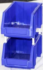 from -25 C ~ 60 C Solid base & stacking edge for safe stacking & high stacking load Smaller bins slide on top of larger bins for high density LOAD CAP STACKING CAP