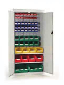 Louvre Panel Storage At a glance >>> Louvre Panel Cupboards NEW Lockable bin cupboard with internal louvre panel fitted at rear offering secure storage for valuable small parts.