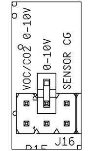 Note: The sensor may be ordered with optional humidity outputs of 1 to 5 VDC or 2 to 10 VDC, figures 16 and 17 describe those options.