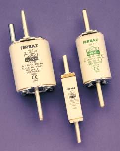 ,, FUSE BASES, AND ACCESSORIES Ferraz Shawmut NH Fuse-links, sizes 00, 0, 1, 2, 3 and 4 are rated 500 or 690 Volts AC with breaking capacities of 80kA or 120kA.