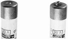 General Purpose Fuses French Ferrule gl, gg Ratings gi-gg (Optional Blown-Fuse Indicator) SIZE RATED In RATED CATALOG NUMBER REFERENCE NUMBER INTERRUPTING STANDARD (mm x mm) CURRENT (A) VOLTAGE w/o