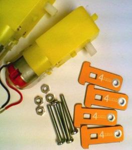 items required to mount the motors: 2 motors with wires and