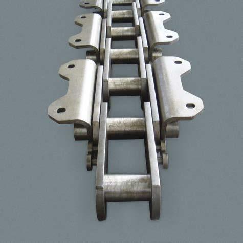 Central for igh Output Bucket Elevators The New Generation central strand high duty elevator chain has proven performance in the most demanding elevator applications.