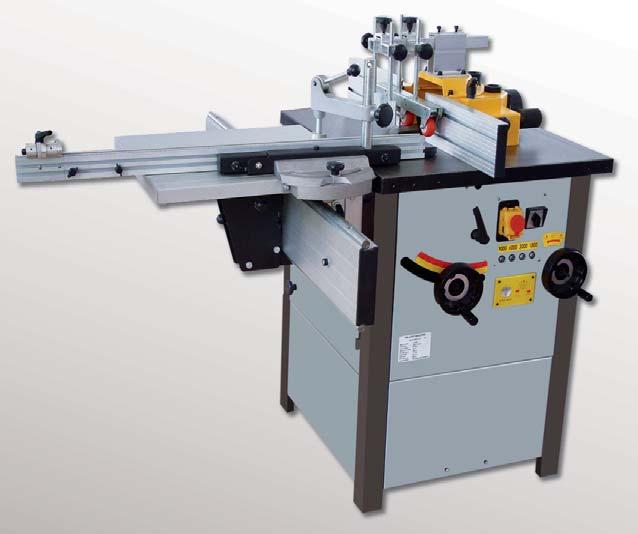Spindle Moulder ST-100 WSM 400 V Spindle Moulder 4 different spindle speeds as standard Solid and anti-twistable grey cast iron table Max.