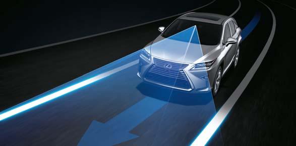 ADVANCED SAFETY Every new RX 450h comes equipped with our breakthrough Lexus Safety System + that combines Pre-Collision System, Dynamic Radar Cruise Control, Lane Keeping Assist, Road Sign Assist