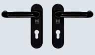 Optional equipment Internal doors ZK, OIT Plastic lever handle sets The lever handle or the lever / knob handle set are delivered in black as standard,