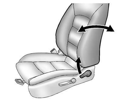That could cause injury to the person sitting there. Always push and pull on the seatbacks to be sure they are locked. If available, move the lever up or down to manually raise or lower the seat.