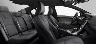 UPHOLSTERIES LEATHER VOLVO S60 25 Leather, 3161 Offblack in Anthracite Black interior with Inscription Charcoal headlining Leather, 316P