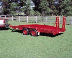 ~ Tray sizes available 2.4m x 1.5m, 3m x 1.5m, 3m x 1.8m, 3.6m x 1.8m ~ Stock crates available for each model 9. DEAN Tandem flat top utility trailer ~ 1.