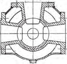 The bore section is oval, but the cross-sectional area matches that of a full bore.