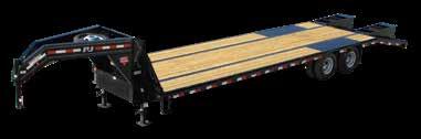 Axle: Tandem & Triple (2/3 10-15,000 lbs. Axles) Length: 20-44 Deck Height: 38 Deck Width: 102 Couplers: Gooseneck GVWR: 25,000-30,000 lbs.