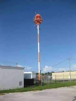 Beacon Tower APPROACH LIGHTS & NAVIGATIONAL AIDS - 3.15 ORDERING INFORMATION High strength steel 16-sided, 51-foot mounting height, aircraft beacon pole.