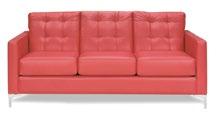Page FR-13 CHANDLER Chandler Sofa Red Leather 76 L x 37 D x 35 H