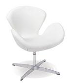 Page FR-15 STAGE CHAIRS Monarch Chair Bright White Leather 28 Square x 30 H