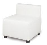 Leather 46 Round x 17 H FUNCTION Modular Seating Collection Function Armless