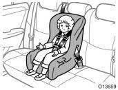 To provide proper restraint, use a child restraint system following the manufacturer s instructions about the appropriate age and size of the child for the child restraint system.
