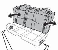 FEATURES/OPERATIONS Seat adjustments-front Manual seat Seatback angle
