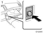 This is used in case the trunk lid cannot be unlocked due to a discharged battery or other trouble.