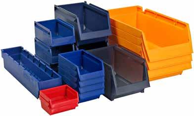 Storage Bins Nestable or stackable The storage bins are available nestable or stackable.