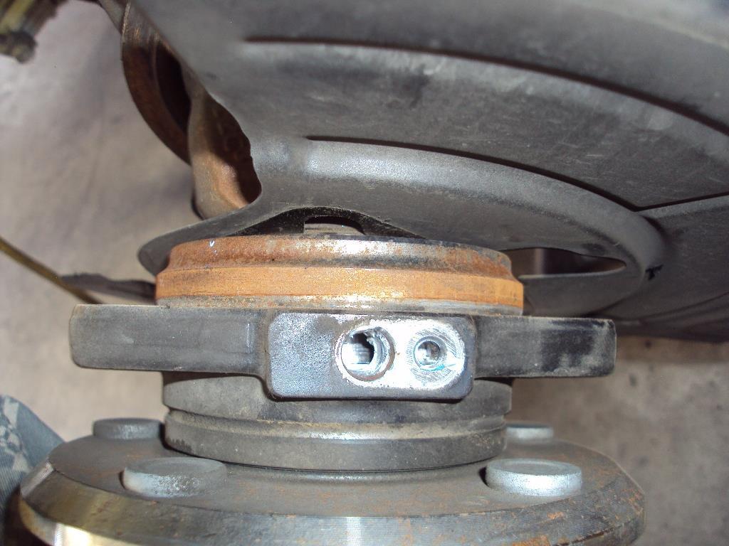 8) Carefully remove the wheel speed sensor from the