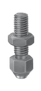 Set screw No. 7110DHX-**xM** Set screw with flat-faced ball, adjustable, ribbed. Size G x L H dia.